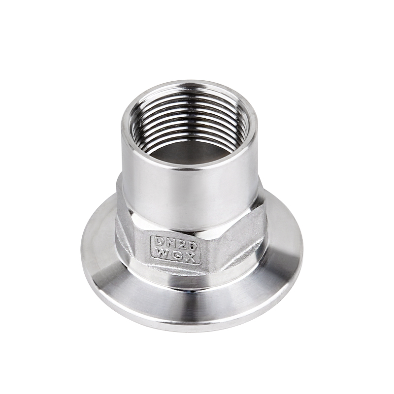 Tri-clamp female threaded joint with hexagonal shape