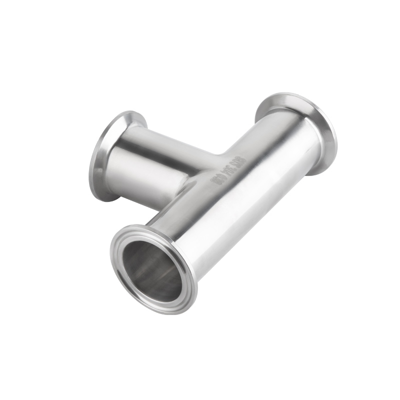 Tri-clamp three-way pipe