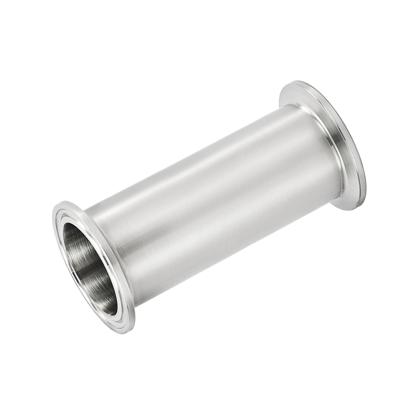 Tri-clamp straight-through pipe with customizable length