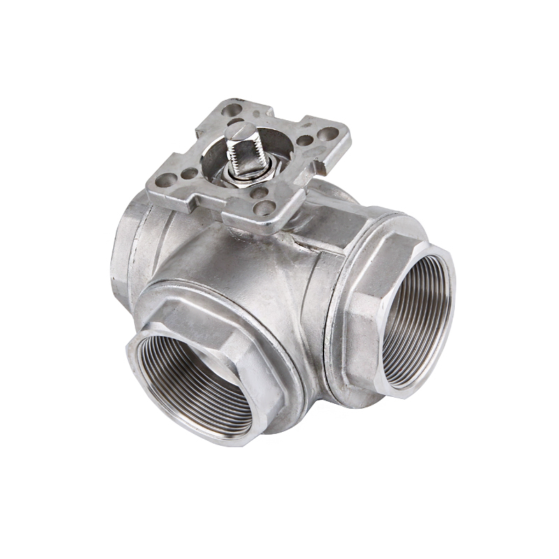 Platform Female threaded three-way ball valve