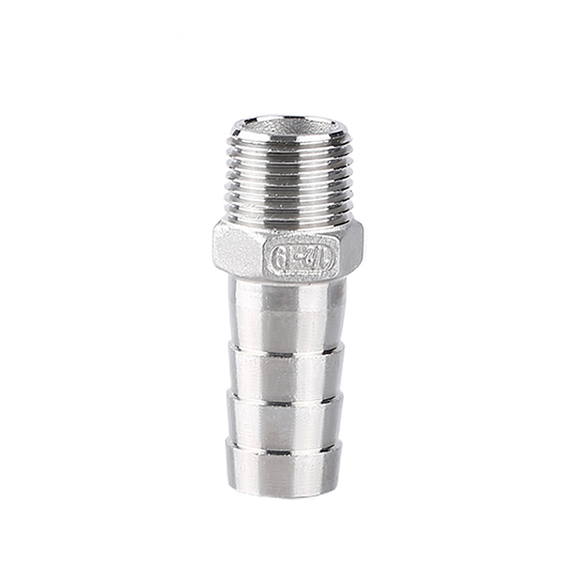 Male thread hose joint with hexagon