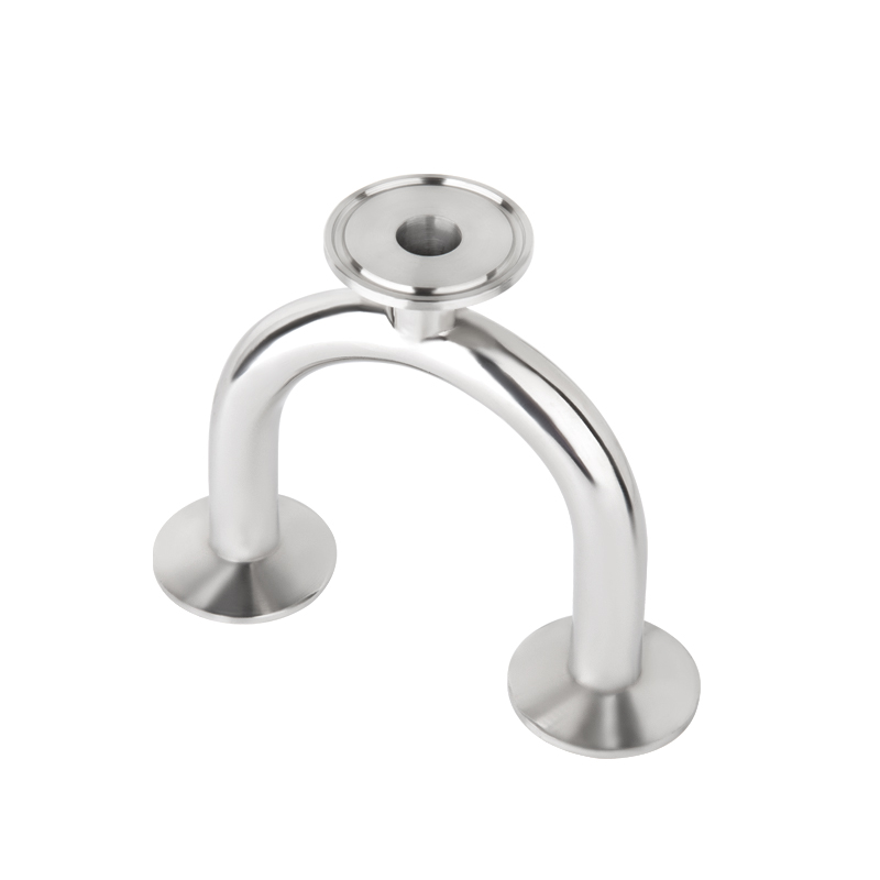 Tri-clamp U-shaped three-way joint